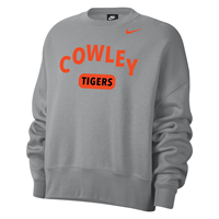 Nike Ladies Everyday Campus Cowley Tigers Cropped Crew Sweatshirt
